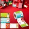 Outus 500 Pieces Christmas Tags Christmas Santa Claus Stickers Self Adhesive Christmas Tag Christmas Festival Birthday Wedding Holiday Decor (Classic Style, 2.95 x 1.6 Inch)